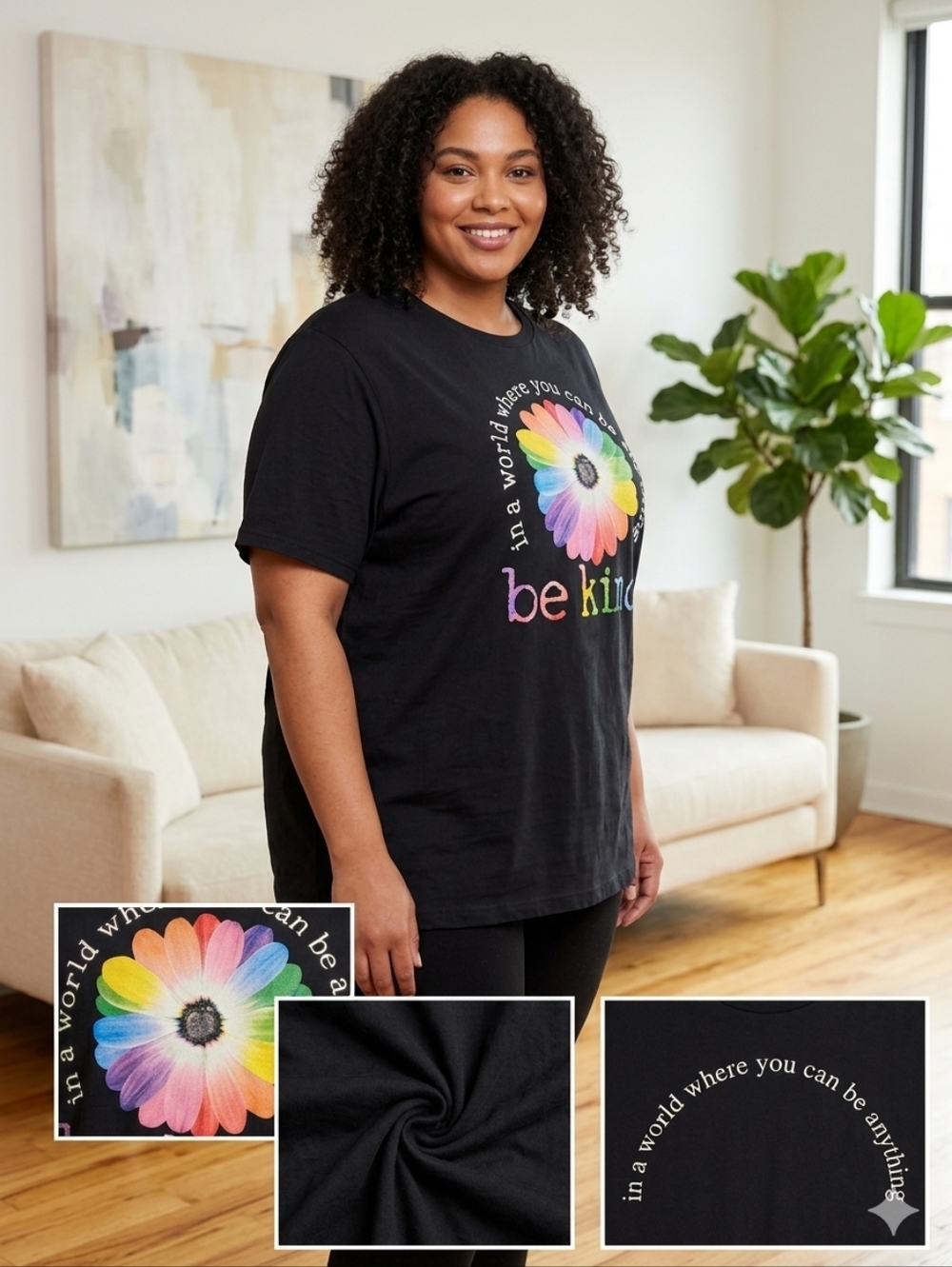 Amazon Essentials "Be Kind" Daisy Shirt